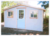 10x14 Peak, 1-9:Lite door,2-2x2 dp windows